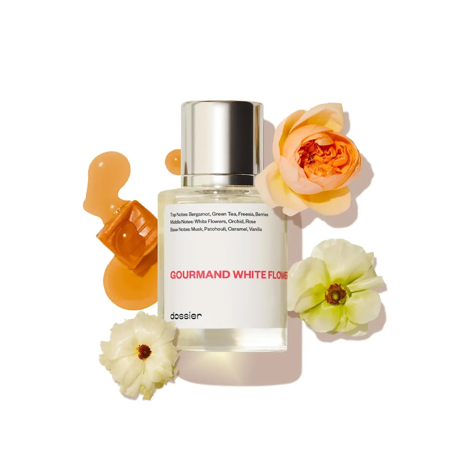 Dossier Gourmand White Flowers - An Opulent Floral Gourmand, Velvety White Bouquet with Vegan Formulation