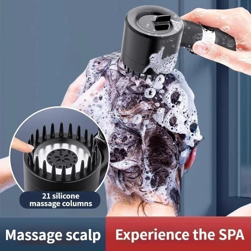 Enhanced Shower Head Rainfall Strong Pressure Bathroom Bathing Spray Bracket Lotus Head for Improved Shower Experience