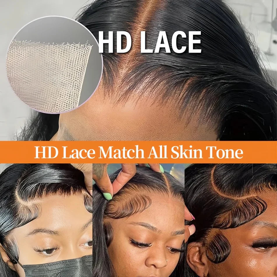 360 Body Wave Human Hair Wigs 4x4 5x5 Lace Closure Wig 13x4 13x6 hd Lace Frontal 200 Density Black Human Hair Wigs for Women