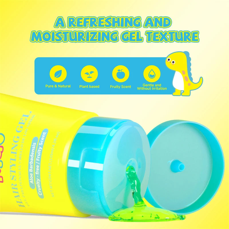 Hair Styling Wax For Litter Boy Natural Aloe Professional Hair Wax Stick Gel Long Lasting Strong Hold Fluffy Hair Pomade 125ml