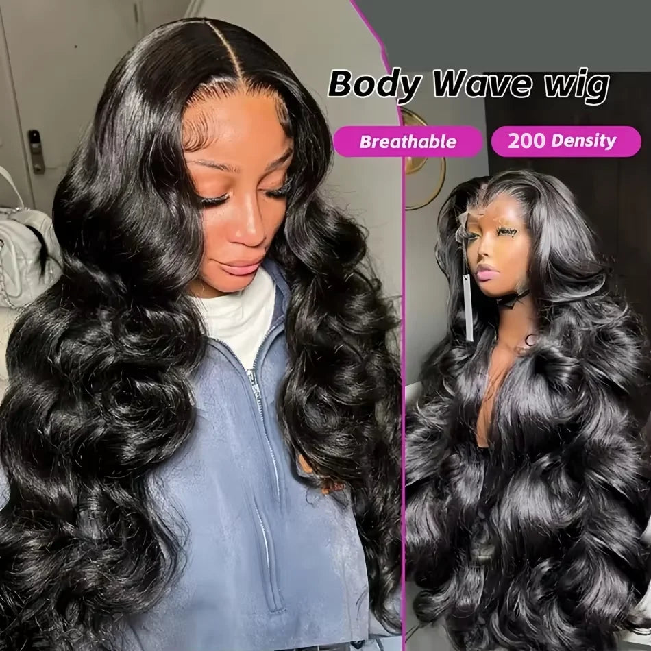 360 Body Wave Human Hair Wigs 4x4 5x5 Lace Closure Wig 13x4 13x6 hd Lace Frontal 200 Density Black Human Hair Wigs for Women