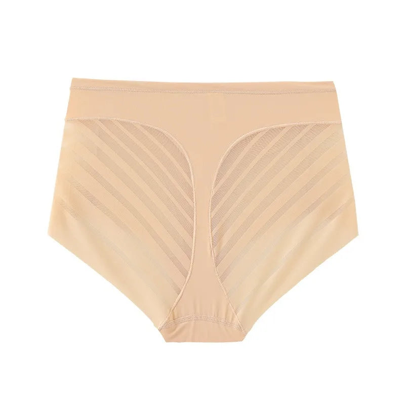 High Rise Briefs Women Seamless Panties High Elastic Panties Tummy Control Shapewear Glossy Underwear Sexy Lingerie M-3XL