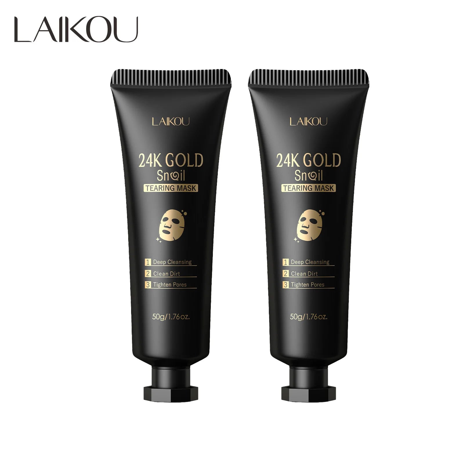 LAIKOU 24K Gold Sakura Peeling Face Mask Anti Wrinkle Whitening Blackhead Removal Facial Tear Off Mask Skin Care Products