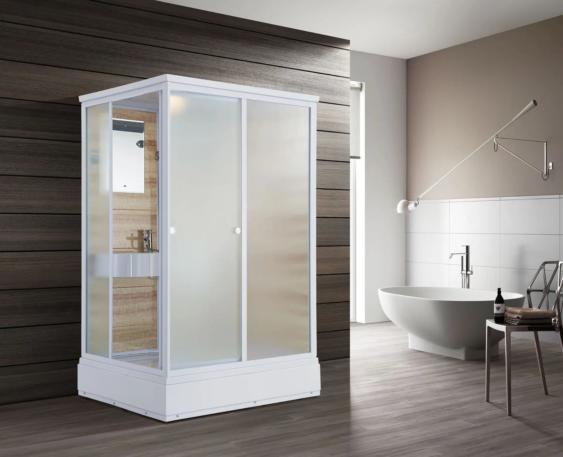 Integral shower room Integrated shower room Bathroom  integrated bathroom Simple toilet Dry and wet separation