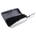 ABQR Aluminium Case Credit Card Holder Metal Wallet, One Size in Silver