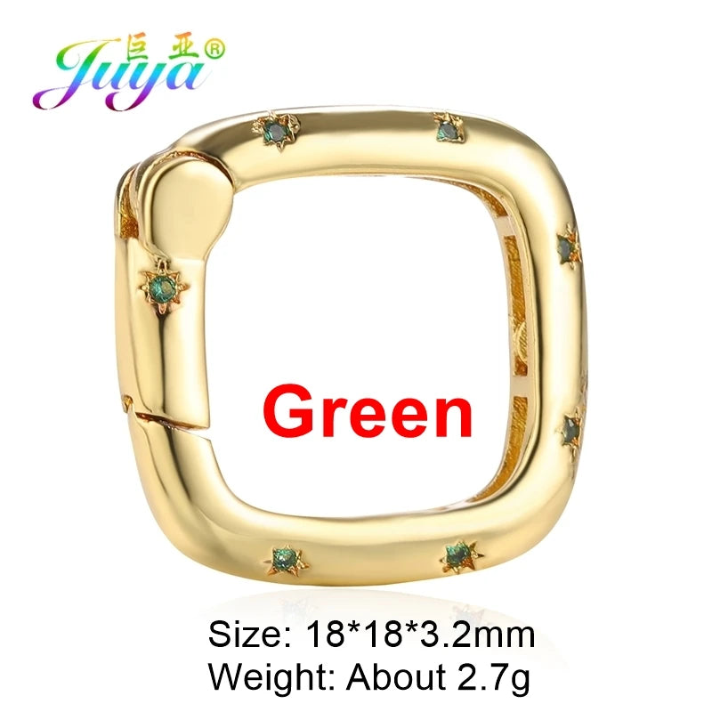 Juya DIY Decoration Carabiner Fastener Spring Lobster Screw Locket Clasps Accessories For Keychain Necklace Making