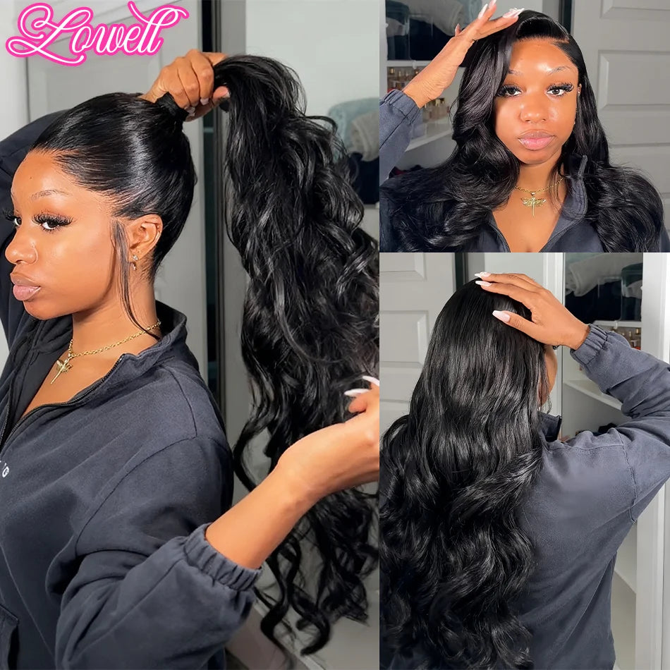 360 Body Wave Human Hair Wigs 4x4 5x5 Lace Closure Wig 13x4 13x6 hd Lace Frontal 200 Density Black Human Hair Wigs for Women