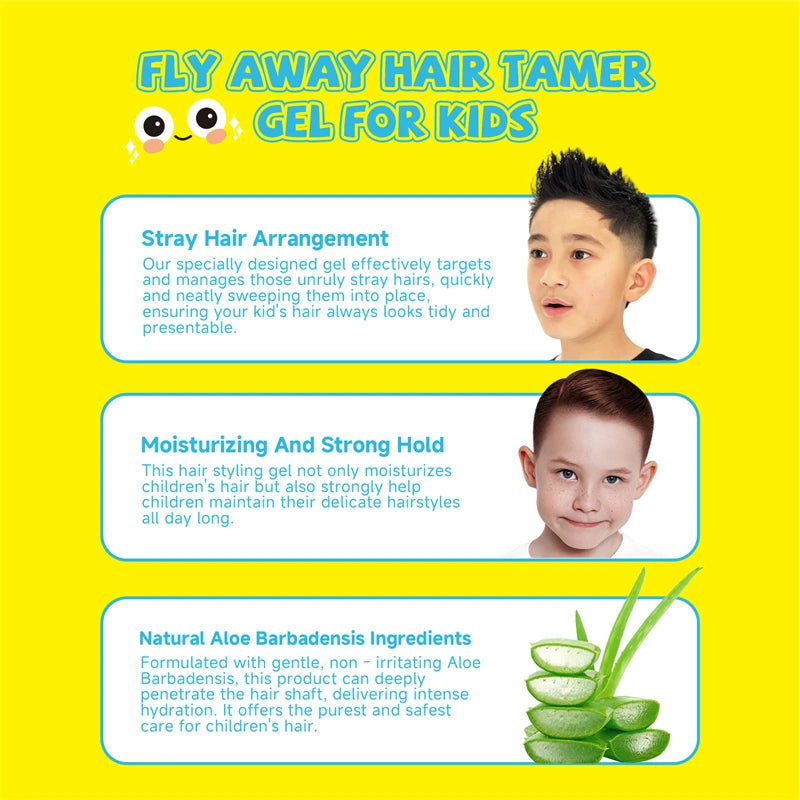 Hair Styling Wax For Litter Boy Natural Aloe Professional Hair Wax Stick Gel Long Lasting Strong Hold Fluffy Hair Pomade 125ml