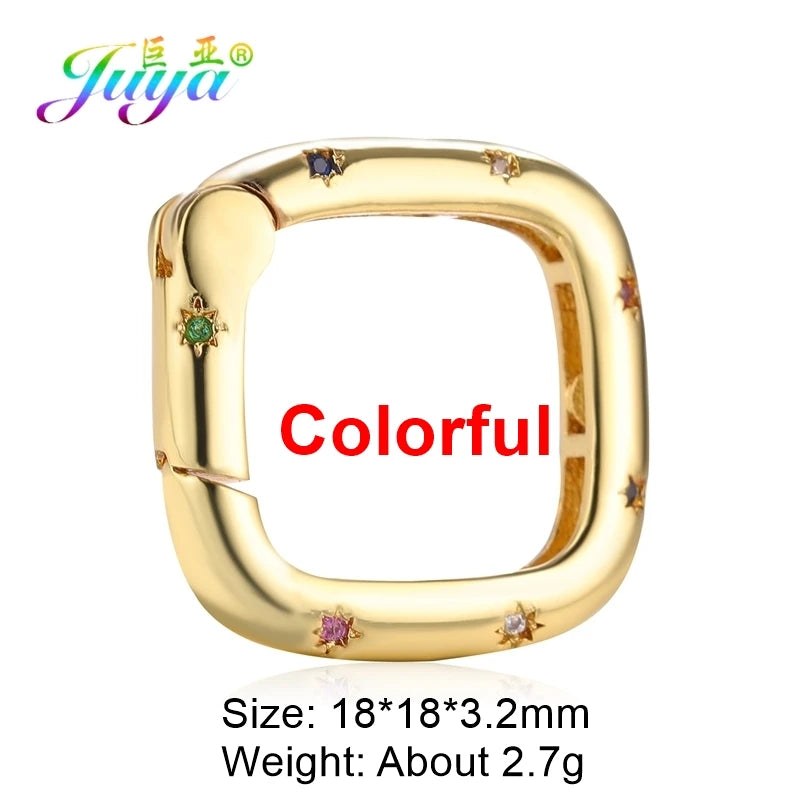 Juya DIY Decoration Carabiner Fastener Spring Lobster Screw Locket Clasps Accessories For Keychain Necklace Making