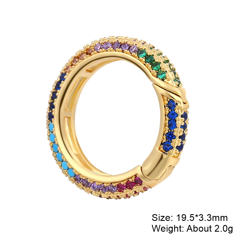 Juya DIY Decoration Carabiner Fastener Spring Lobster Screw Locket Clasps Accessories For Keychain Necklace Making