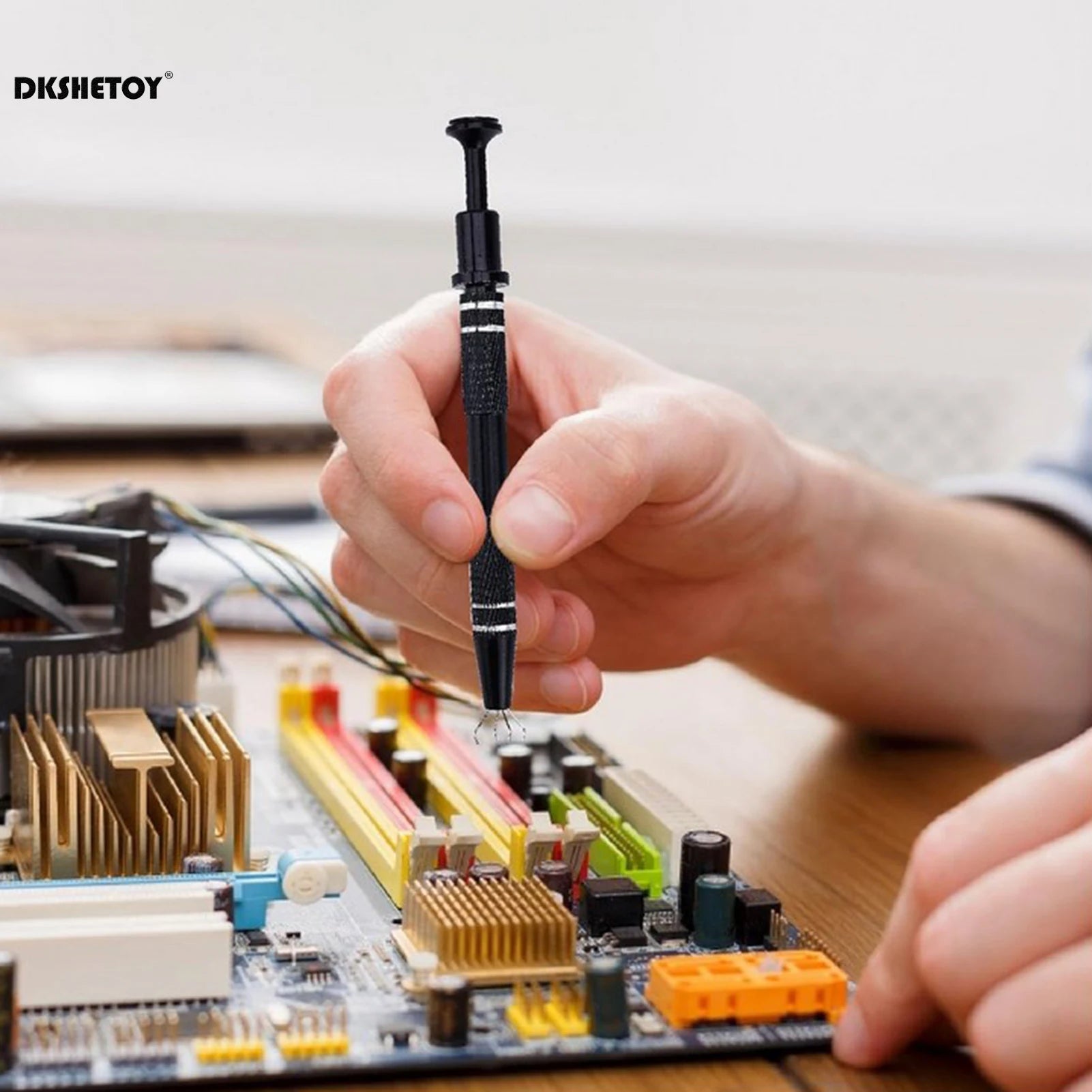 4 Claw Jewelry Grabber Tool with 4 Prongs IC Chips Aluminum Alloy Grabber Tools for Electronic Components