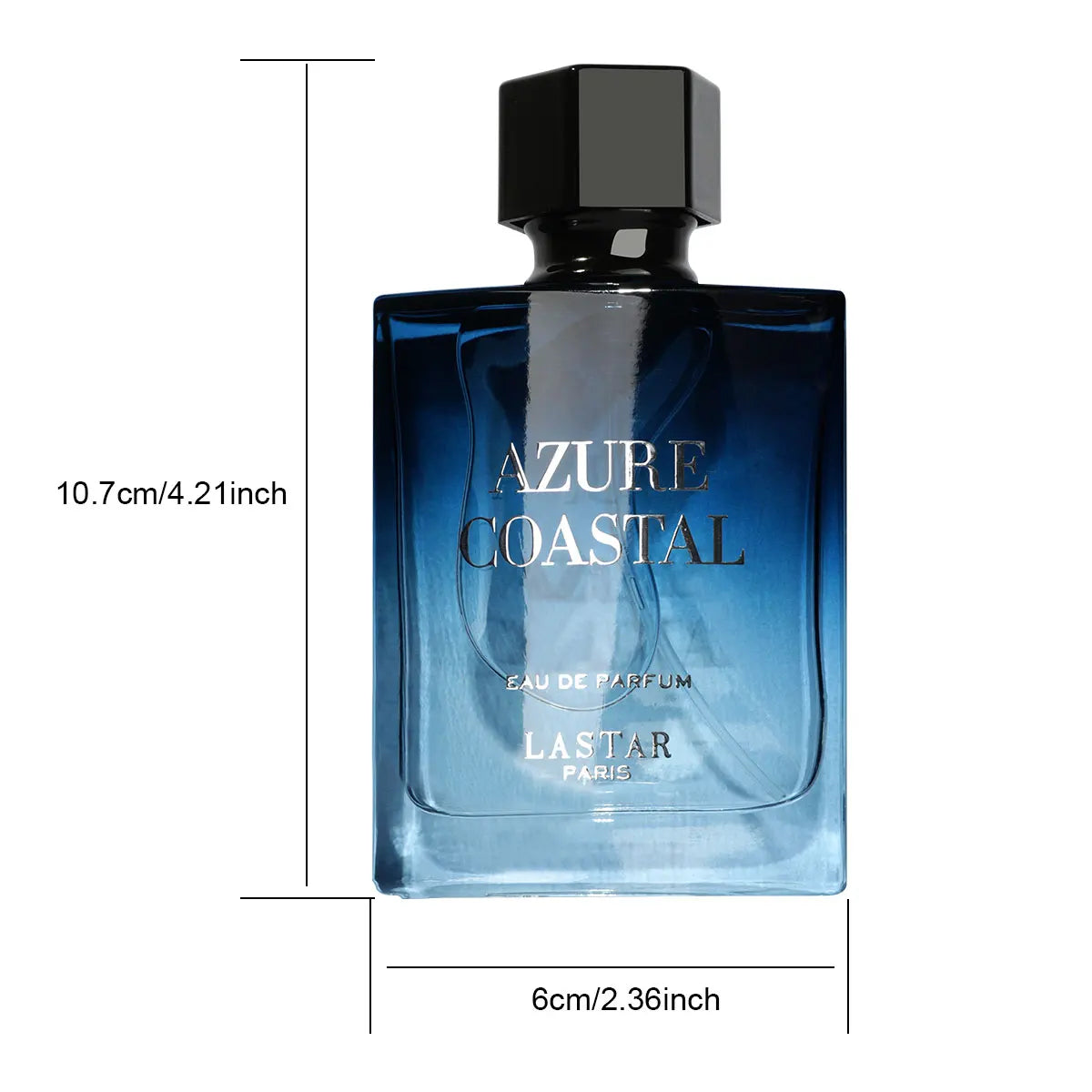 LASTAR Men's Perfume, Two bottles Totaling 100ml/3.38fl.oz, Musk, Long-Lasting Fragrance, Christmas/New Year Gifts