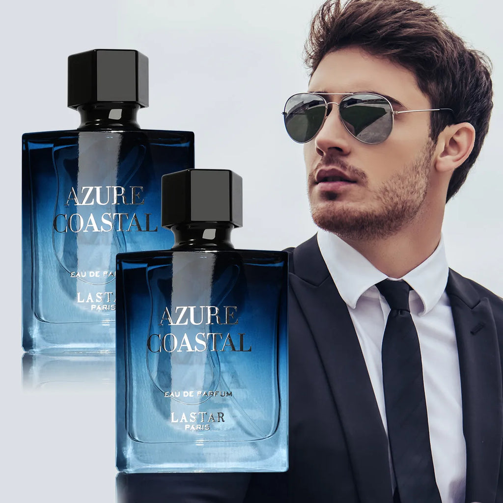 LASTAR Men's Perfume, Two bottles Totaling 100ml/3.38fl.oz, Musk, Long-Lasting Fragrance, Christmas/New Year Gifts