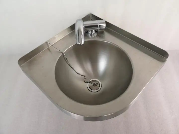 Stainless Steel 304 Hand Wash Basin Corner Kitchen Sink For RV/Caravan/Yacht/Motorhome Train GR-596 1.2mm Thick