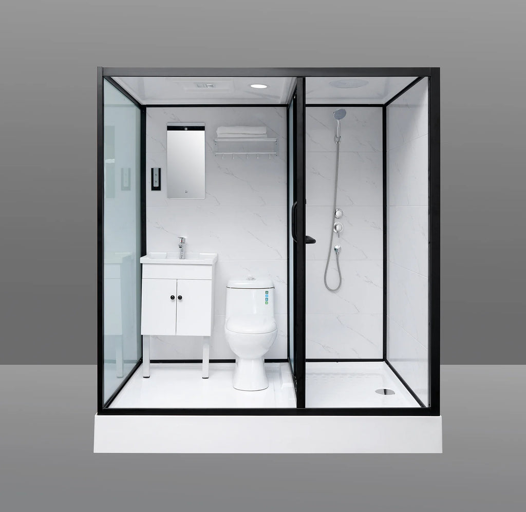 Integral shower room Integrated shower room Bathroom  integrated bathroom Simple toilet Dry and wet separation