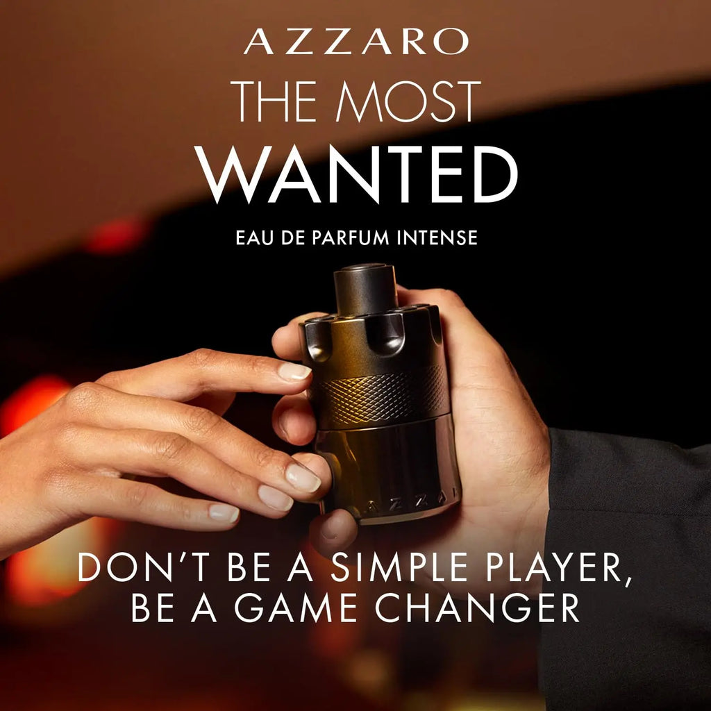 Azzaro The Most Wanted Intense EDP 100ml – Woody Amber Spicy Long Lasting Cologne for Men, Seductive Christmas Gift