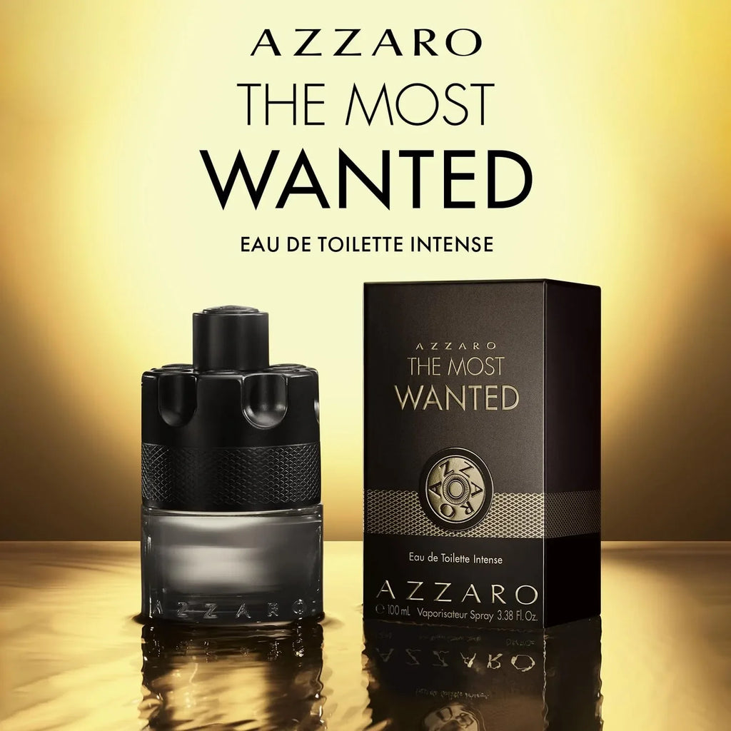 Azzaro The Most Wanted Intense EDP 100ml – Woody Amber Spicy Long Lasting Cologne for Men, Seductive Christmas Gift