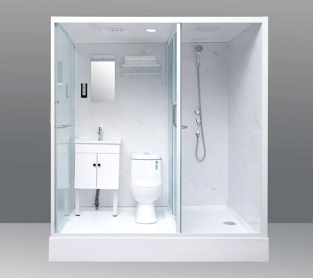 Integral shower room Integrated shower room Bathroom  integrated bathroom Simple toilet Dry and wet separation