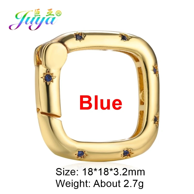 Juya DIY Decoration Carabiner Fastener Spring Lobster Screw Locket Clasps Accessories For Keychain Necklace Making