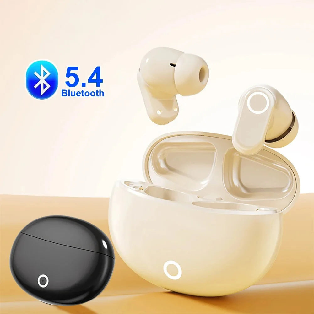 New In Ear Wireless Earphones Bluetooth 5.4 Headphones HiFi Stereo Sound Built-in Mic ENC Noise Reduction Headphone for iPhone