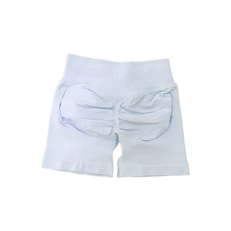 Impact Shorts with Logo Women Seamless Yoga Shorts Scrunch Bum Gym Shorts Workout Biker Short Fitness