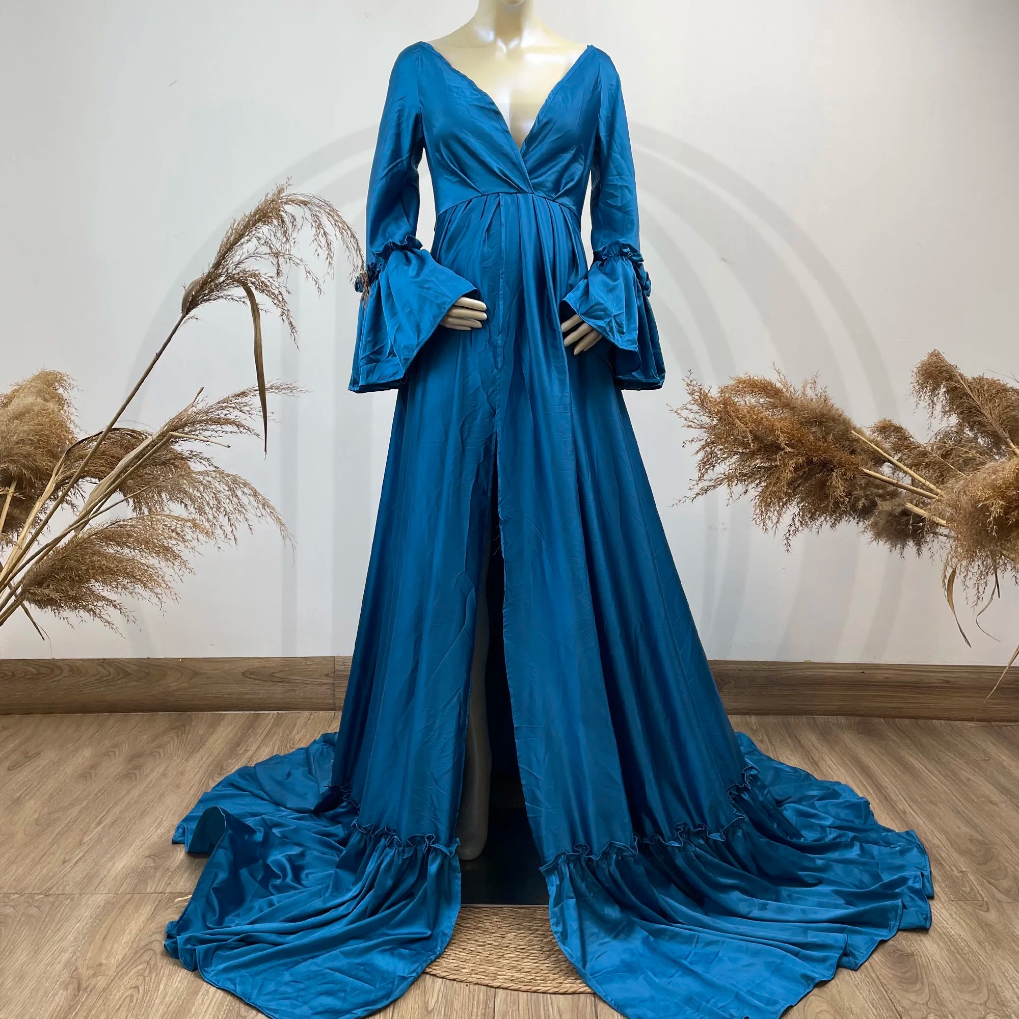 Don&Judy Elegant Wedding Party Dresses Bride Travel Shooting Evening Gown vestidos de novia Women Vintage Maternity Photography